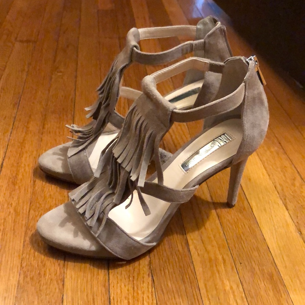 INC Fringe Heels